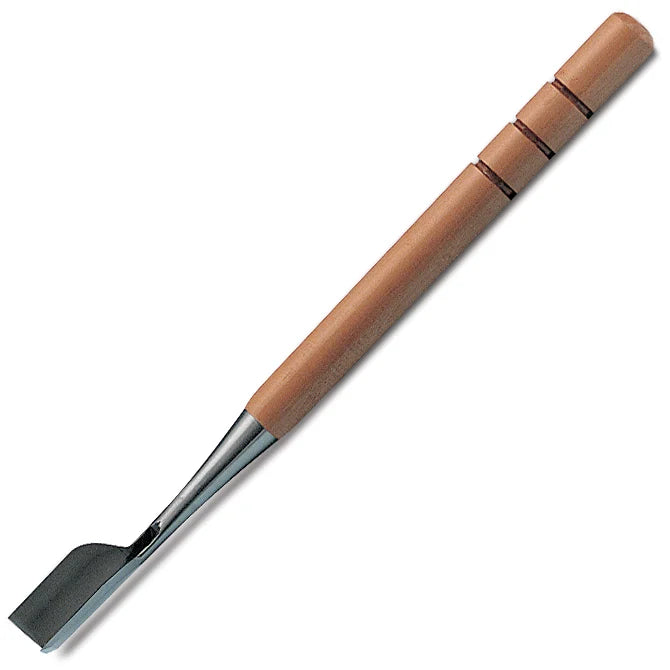 JB Prince 1 Inch V-Shape Chisel - Professional Wood Carving Tool for Fine Detailing & Sculpting - Perfect for Woodworking, Furniture Making & DIY Crafts