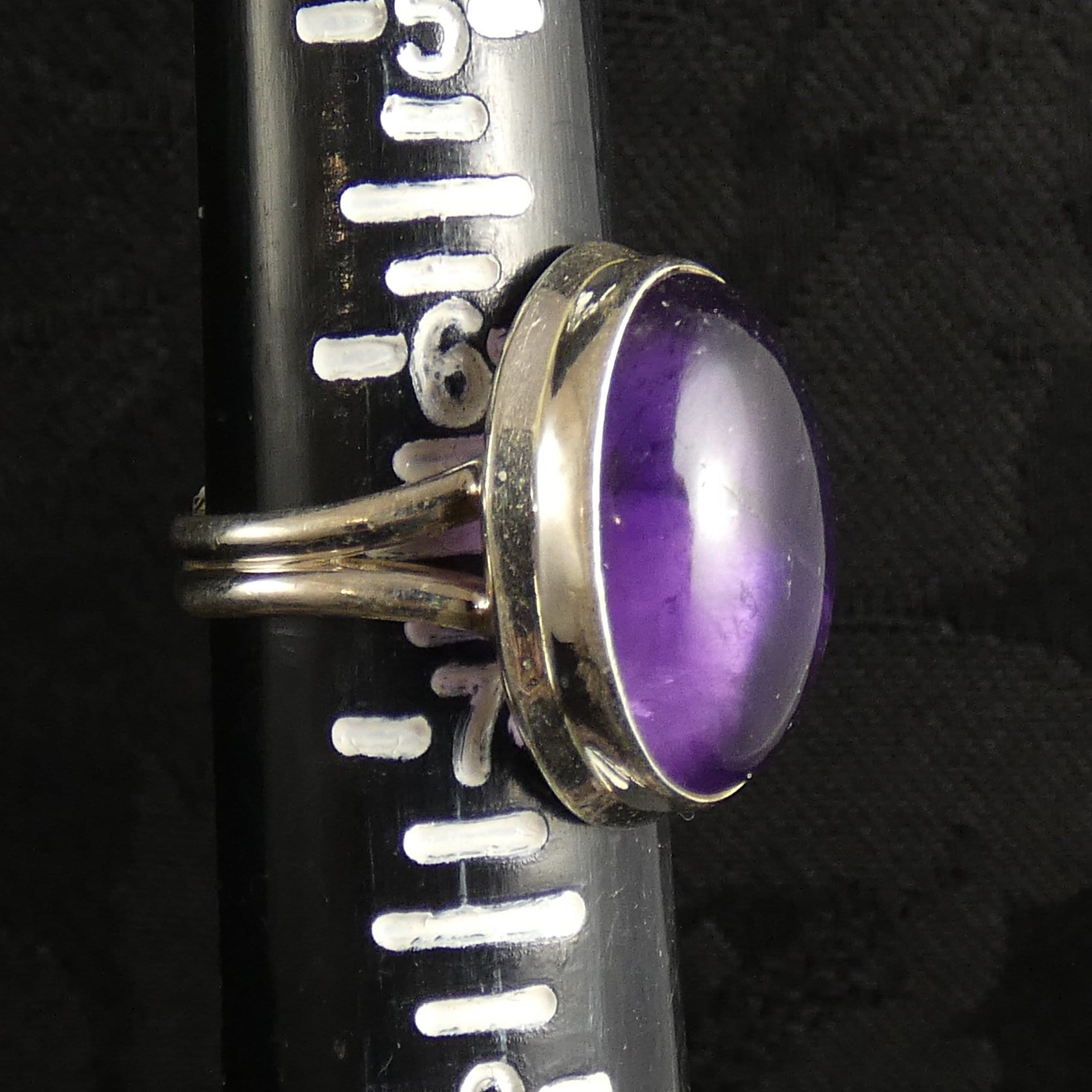 Natural Amethyst Sterling Silver Ring Size 6.75 - Elegant Purple Gemstone Jewelry for Women, Perfect Gift for Birthday, Anniversary & Valentine's Day