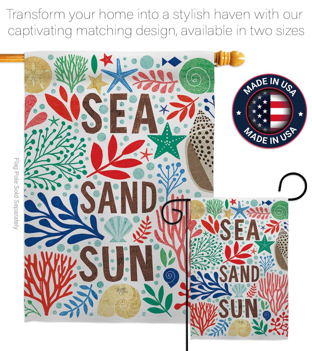 Coastal Nautical Garden Flag 13x18.5
