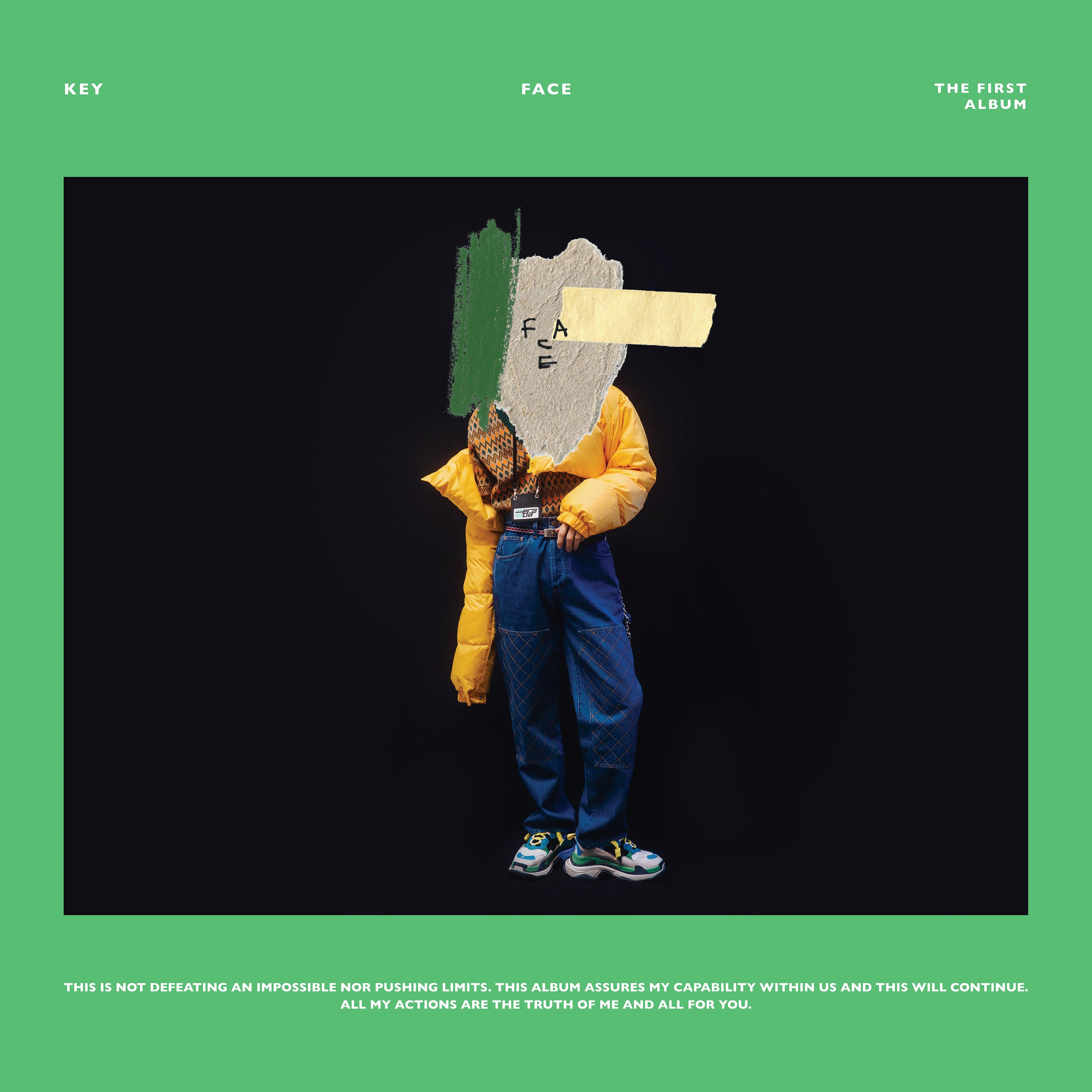 SHINee KEY 1st Solo Album 'FACE' - K-Pop Music CD with Photobook & Poster - Perfect for K-Pop Fans and Collectors - Great for Gifts, Home Decor, and K-Pop Collections