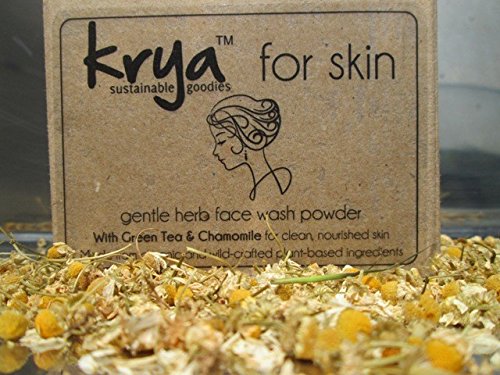 Krya Classic Ayurvedic Face Wash Powder for Oily Skin - 100% Natural & Organic Cleansing Choornam - Unclogs Pores, Balances Sebum, Brightens Skin - Perfect for Daily Skincare Routine & Acne-Prone Skin
