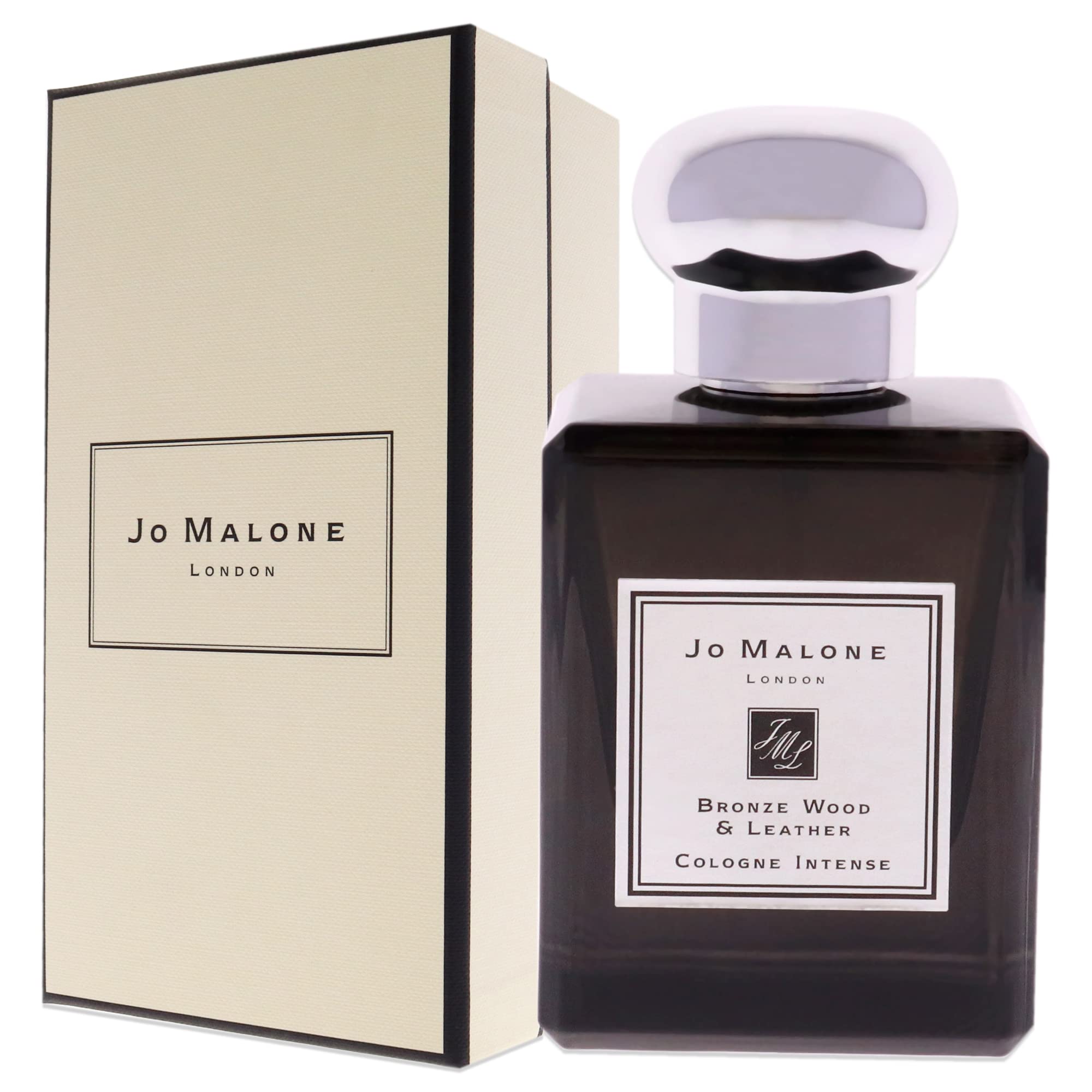 Jo Malone Bronze Wood & Leather Intense Cologne Spray for Men & Women - 1.7 oz Luxury Unisex Perfume for Date Night, Office & Special Occasions