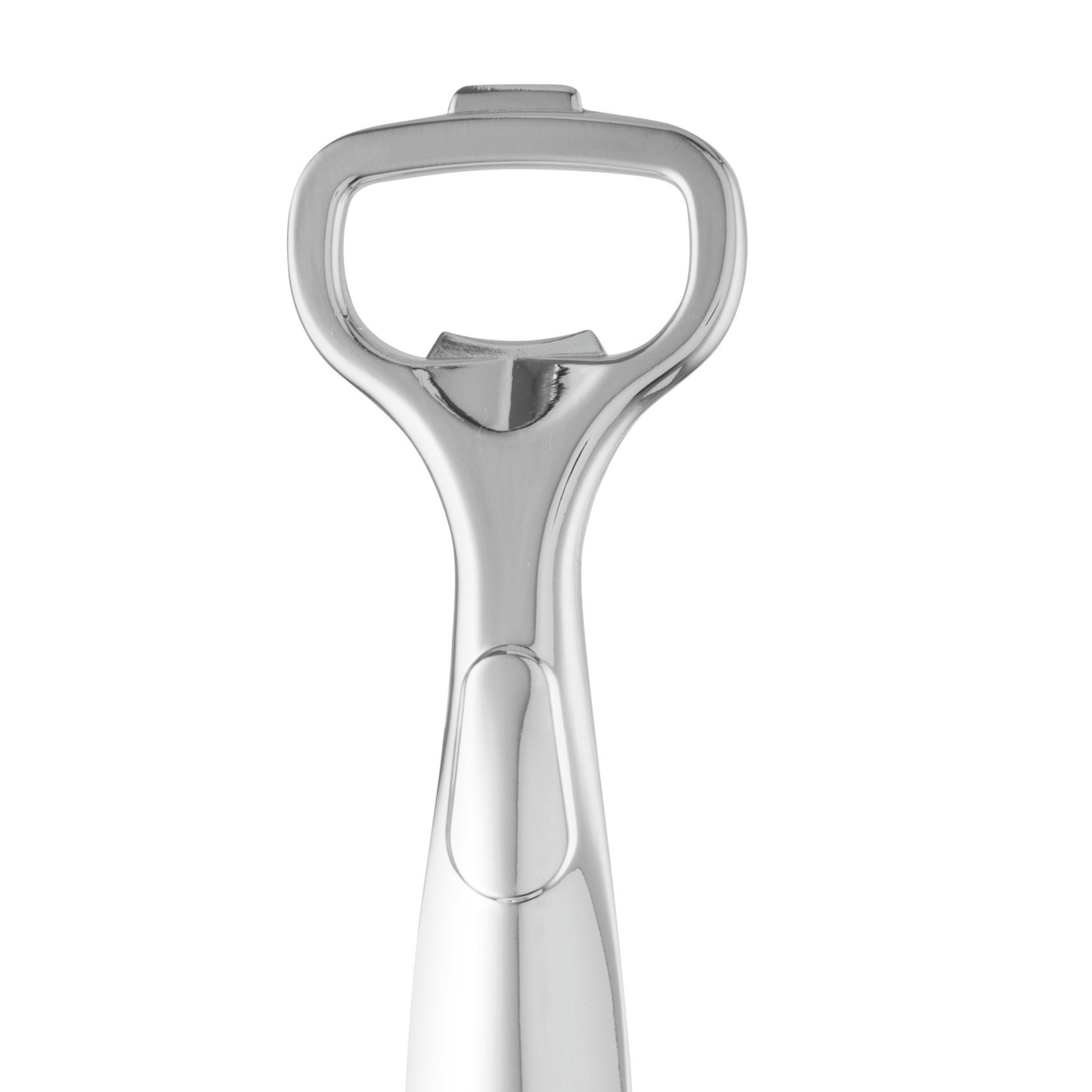 BergHOFF Essentials Stainless Steel Bottle Opener 6.75 Inch - Silver Bar Tool for Beer, Soda & Home Kitchen Use