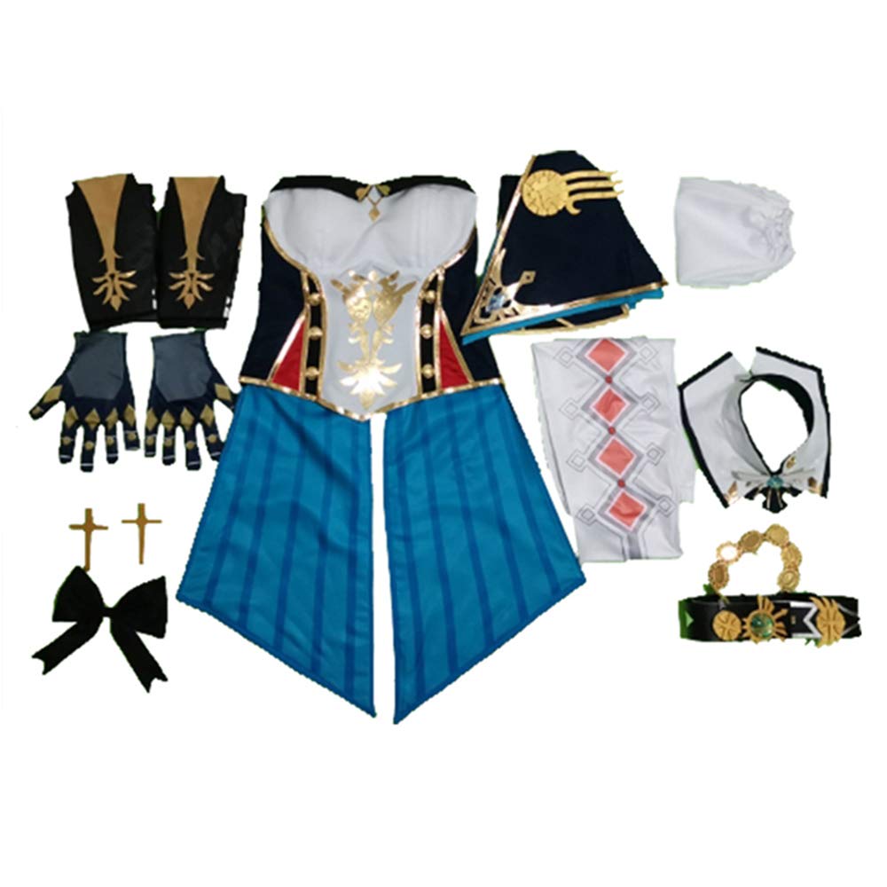Genshin Impact Jean Cosplay Costume - Official Character Dress for Halloween, Anime Conventions & Cosplay Events