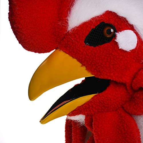 SHENGUS Moving Mouth Mask - Halloween Party Mask with Movable Jaw for Cosplay, Costume Parties & Outdoor Events (White) - Perfect for Halloween, Cosplay, and Themed Events