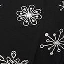 Smak Parlour Black & Silver Snowflake Social Climber Caftan Dress - Elegant Holiday Party Wear & Christmas Outfit for Women