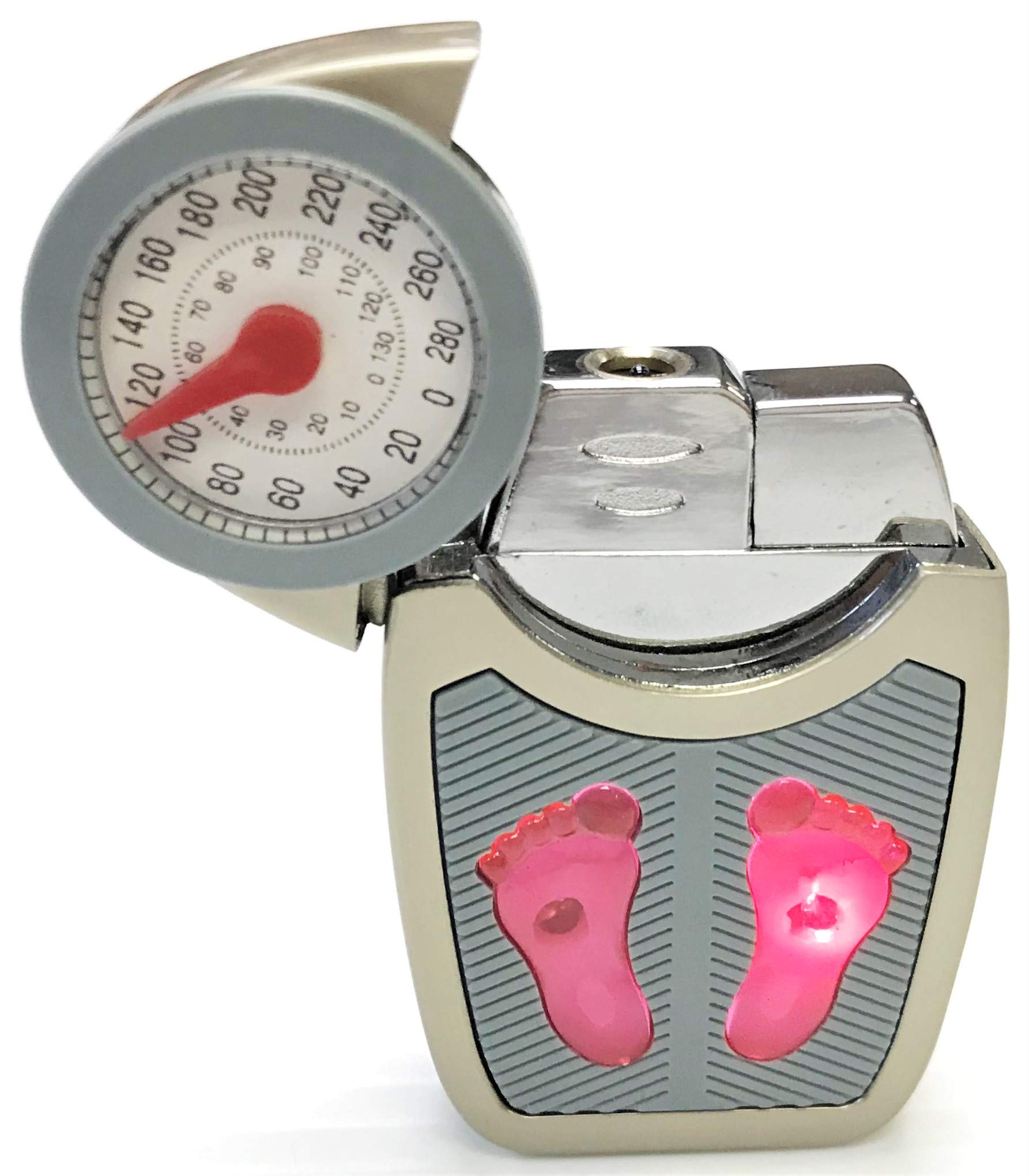 Refillable Jet Flame Lighter - Eclipse Novelty Collectible Scale Design for Cigars, Candles & Outdoor Use - 1399