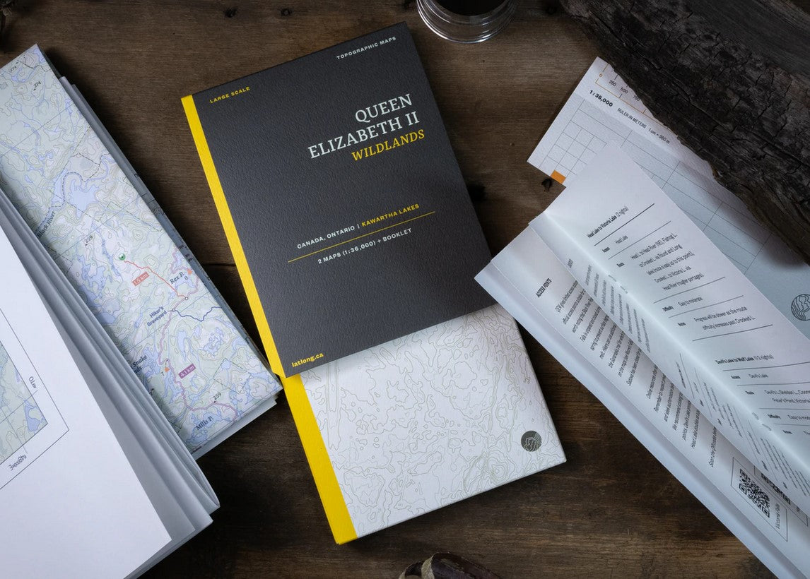 Lat Long Queen Elizabeth II Wildlands Map - Hiking & Camping Navigation Guide for Outdoor Adventures