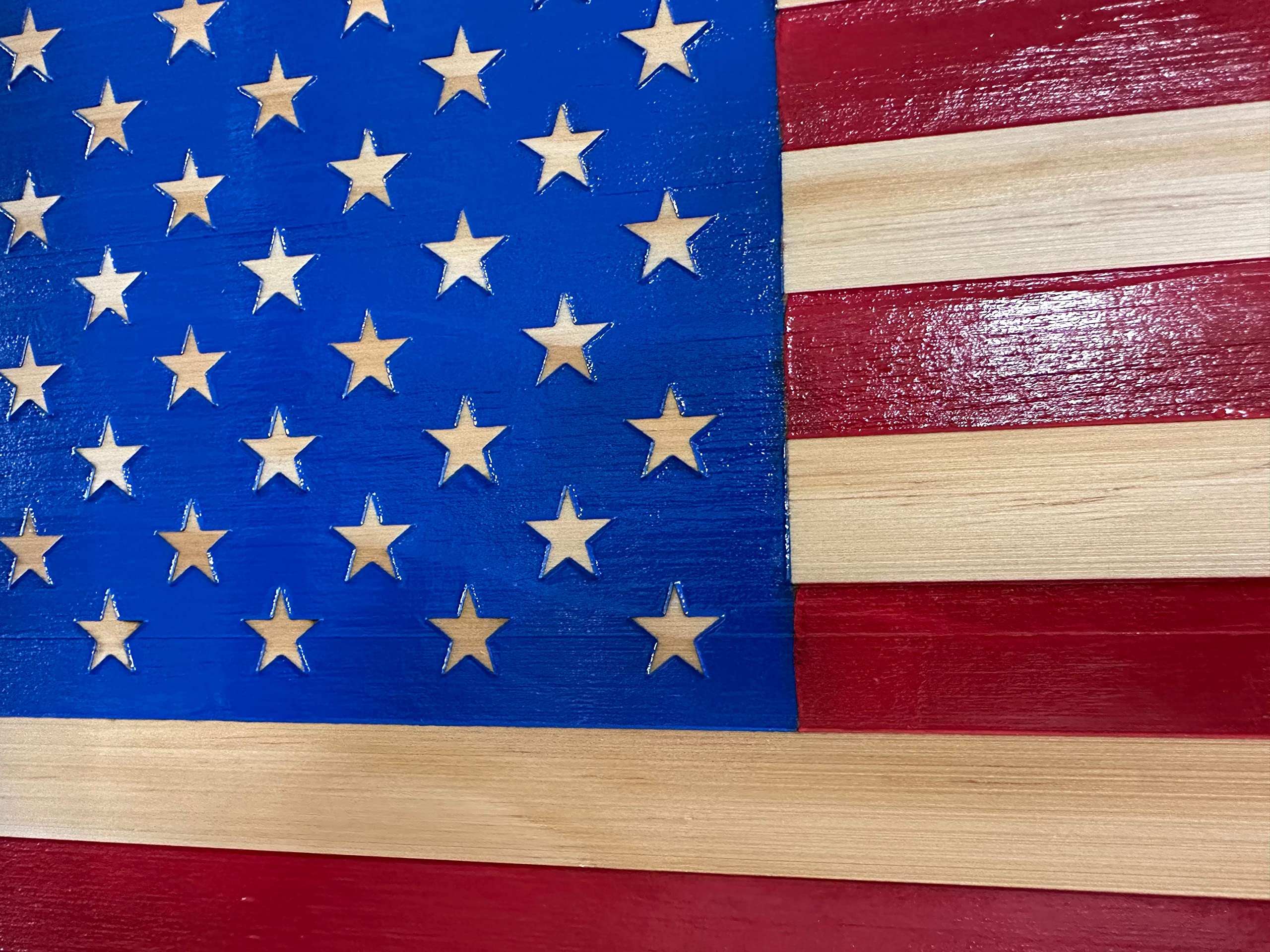 American Flag Concealed Gun Cabinet - Hidden Gun Storage Safe with Patriotic Red & Blue Design | Perfect for Home Security & Firearm Protection