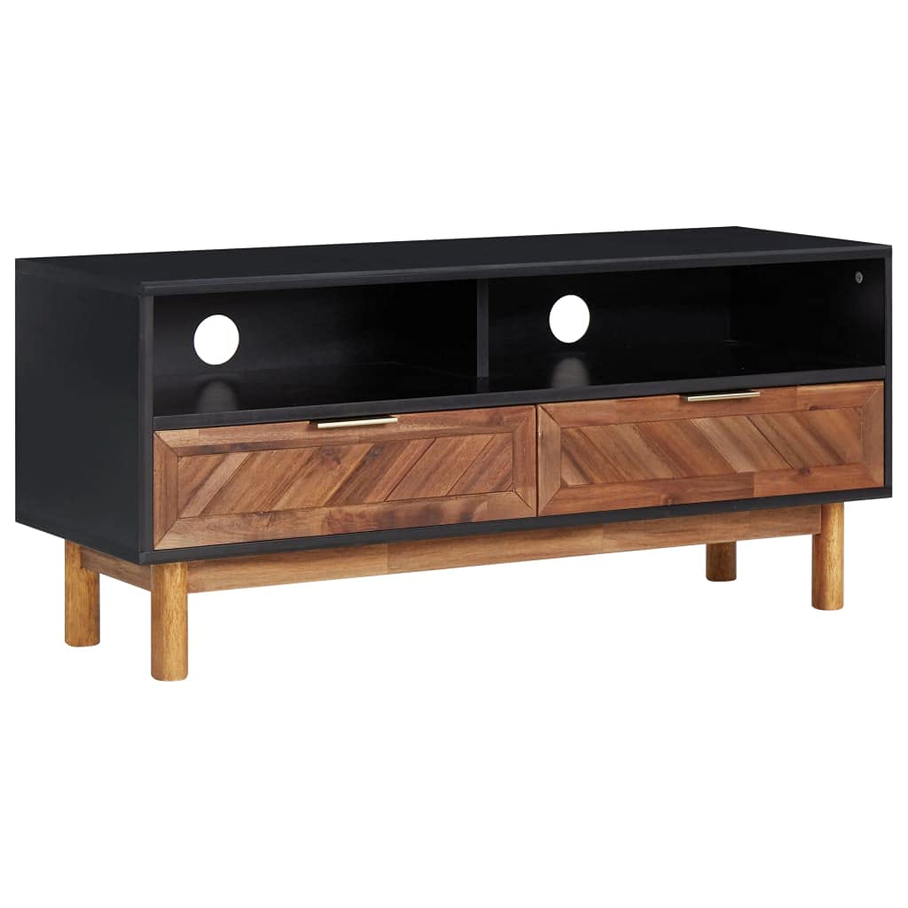 Modern TV Stand with Electric Fireplace - 50 Inch TV Cabinet, 39.4