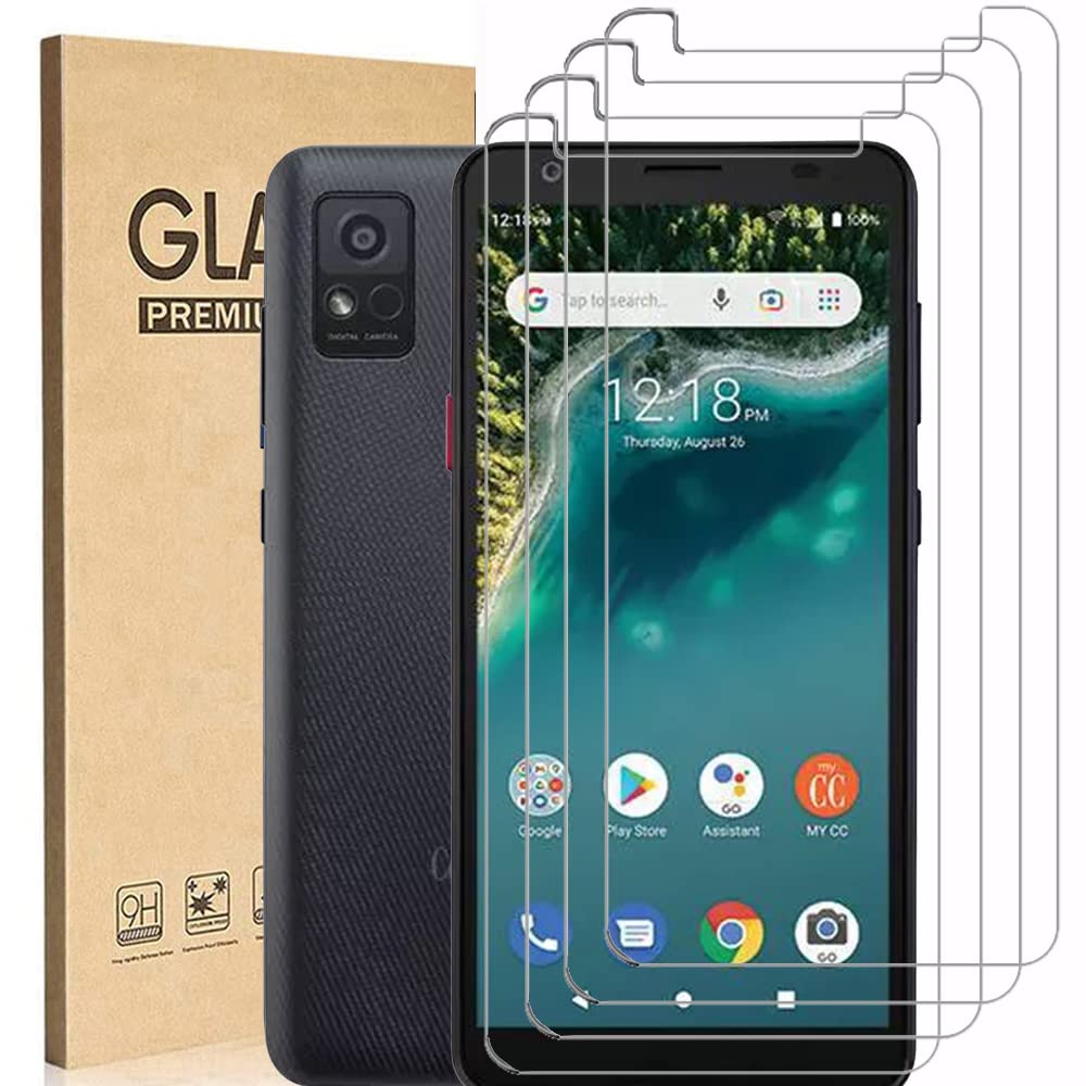 [4 Pack] ZTE Avid 589 Tempered Glass Screen Protector - 9H Hardness, Anti-Scratch, Bubble-Free - Perfect for Everyday Use, Work, and Travel Protection