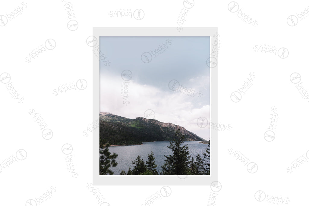 Moon Lake Digital Artwork Download - Stunning Landscape Wall Art for Home & Office Decor