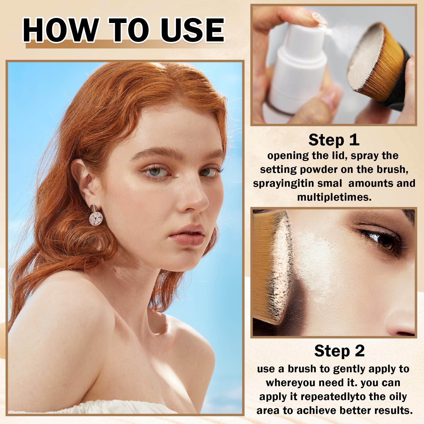 Mineral Sunscreen Powder SPF 35 - Vegan & Cruelty Free Setting Powder for Face, Hair & Body | Full Coverage Scalp Protection | Translucent Makeup Finishing Powder for Flawless Skin | Perfect for Beach Days, Outdoor Activities & Daily Sun Protection