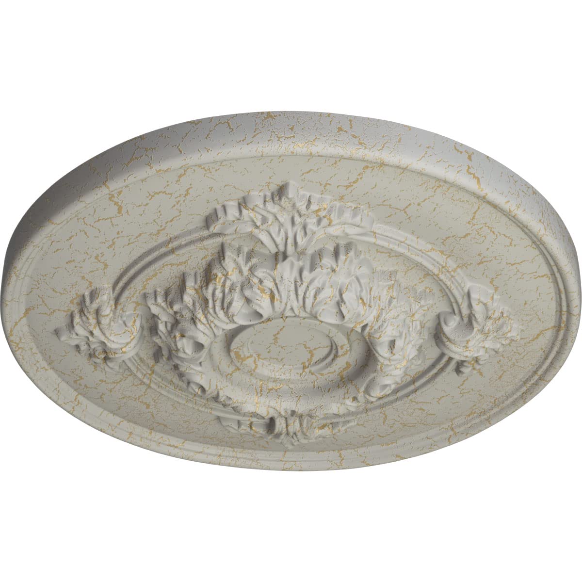 Ekena Millwork CM13MOPCC Hand-Painted Monique Ceiling Medallion - 13.75
