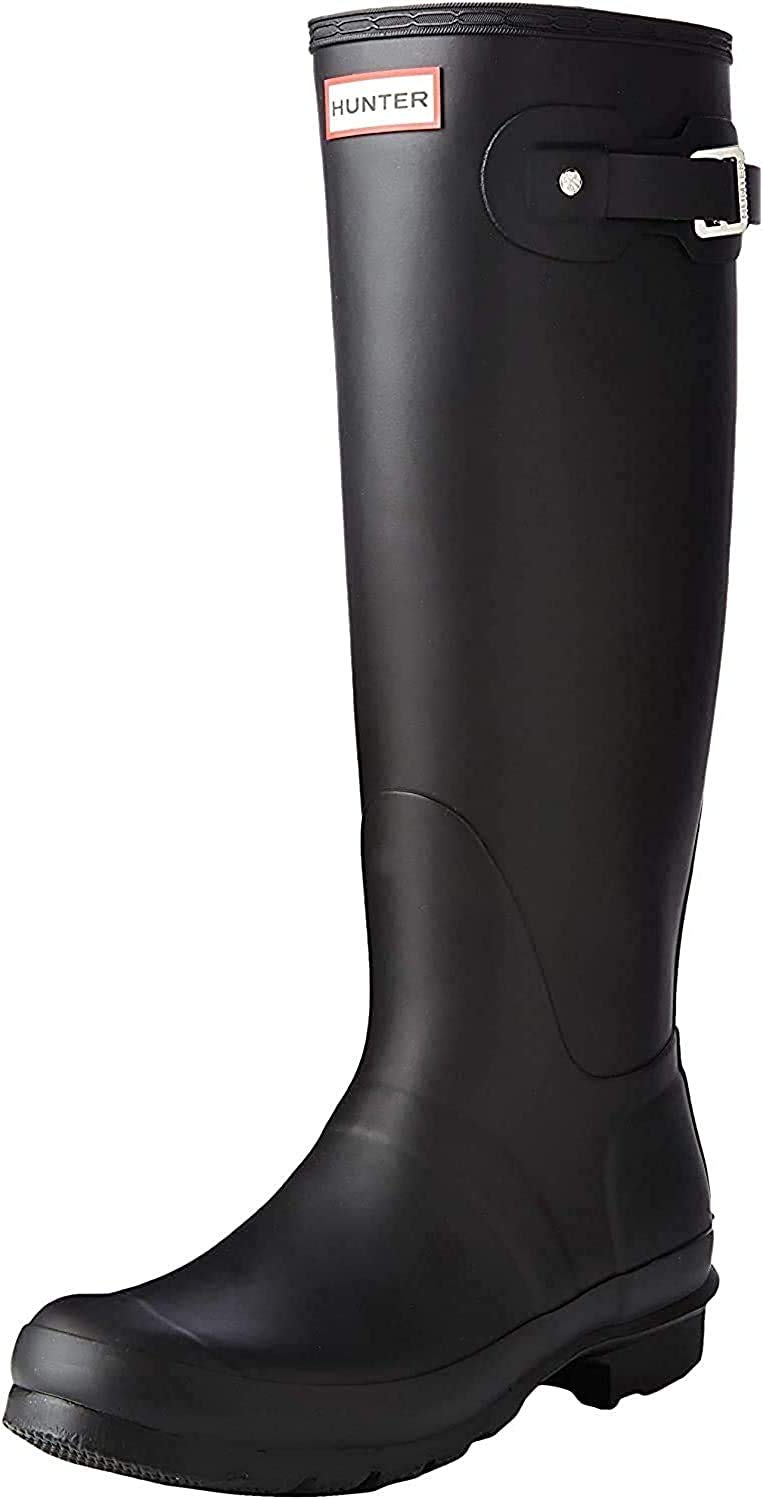 HUNTER Men's Original Tall Rain Boots - Waterproof Rubber Boots for Outdoor, Gardening, and Wet Weather - Comfortable & Durable for Walking, Hiking, and Farm Work