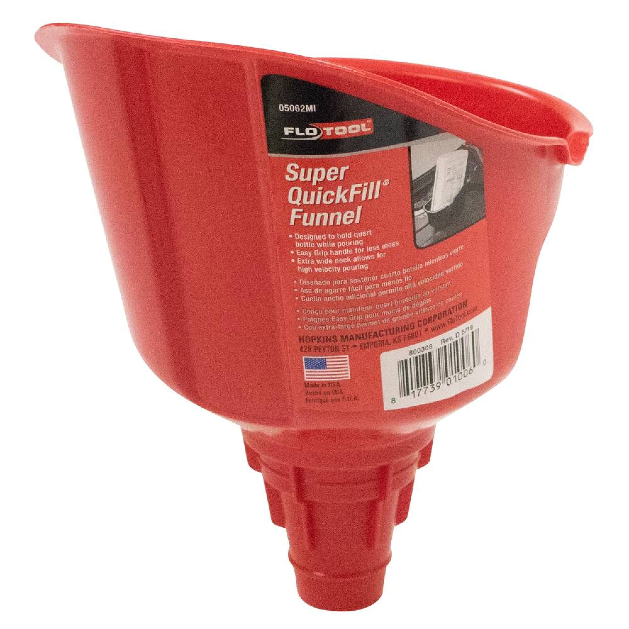 Stens 750-724 Hand-E Quick Funnel - Durable Plastic Filling Funnel for Gas, Oil & Fluids - Perfect for Lawn Mowers, Tractors & Automotive Use