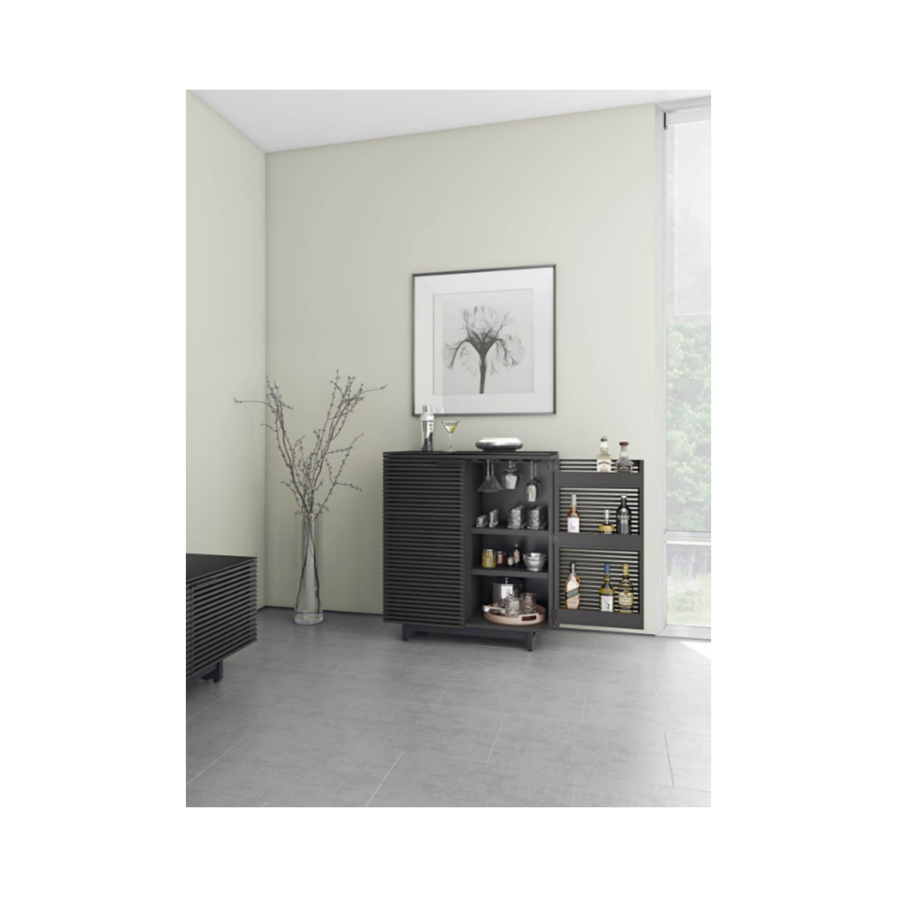 BDI Corridor 5620 Modern TV Stand with Built-in Entertainment Center - Perfect for Living Room Home Theater Setup & Media Storage Organization
