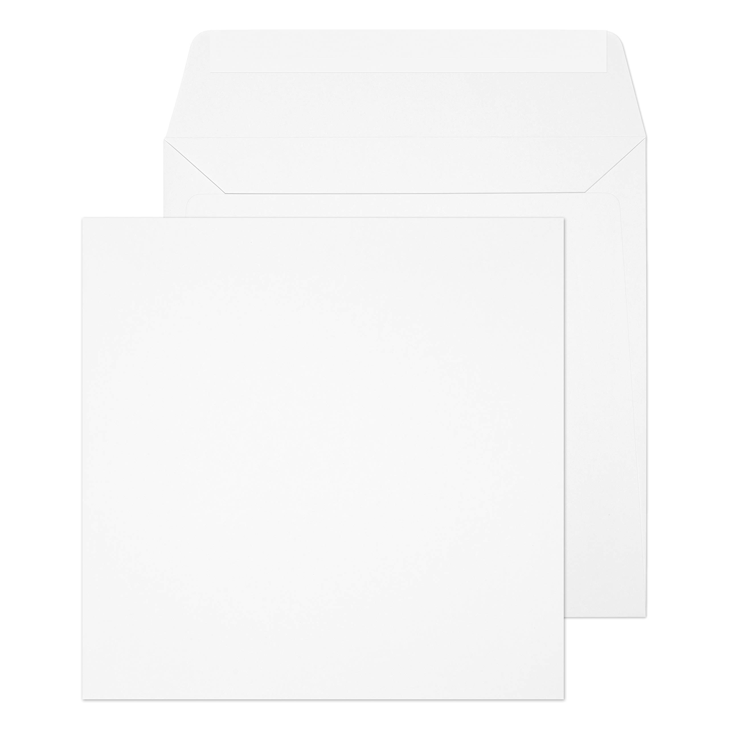 Premium 205x205mm White Square Peel & Seal Envelopes - 100gsm, Pack of 500 | Perfect for Mailing Invitations, Greeting Cards & Business Documents | Blake Purely Everyday (0205PS)