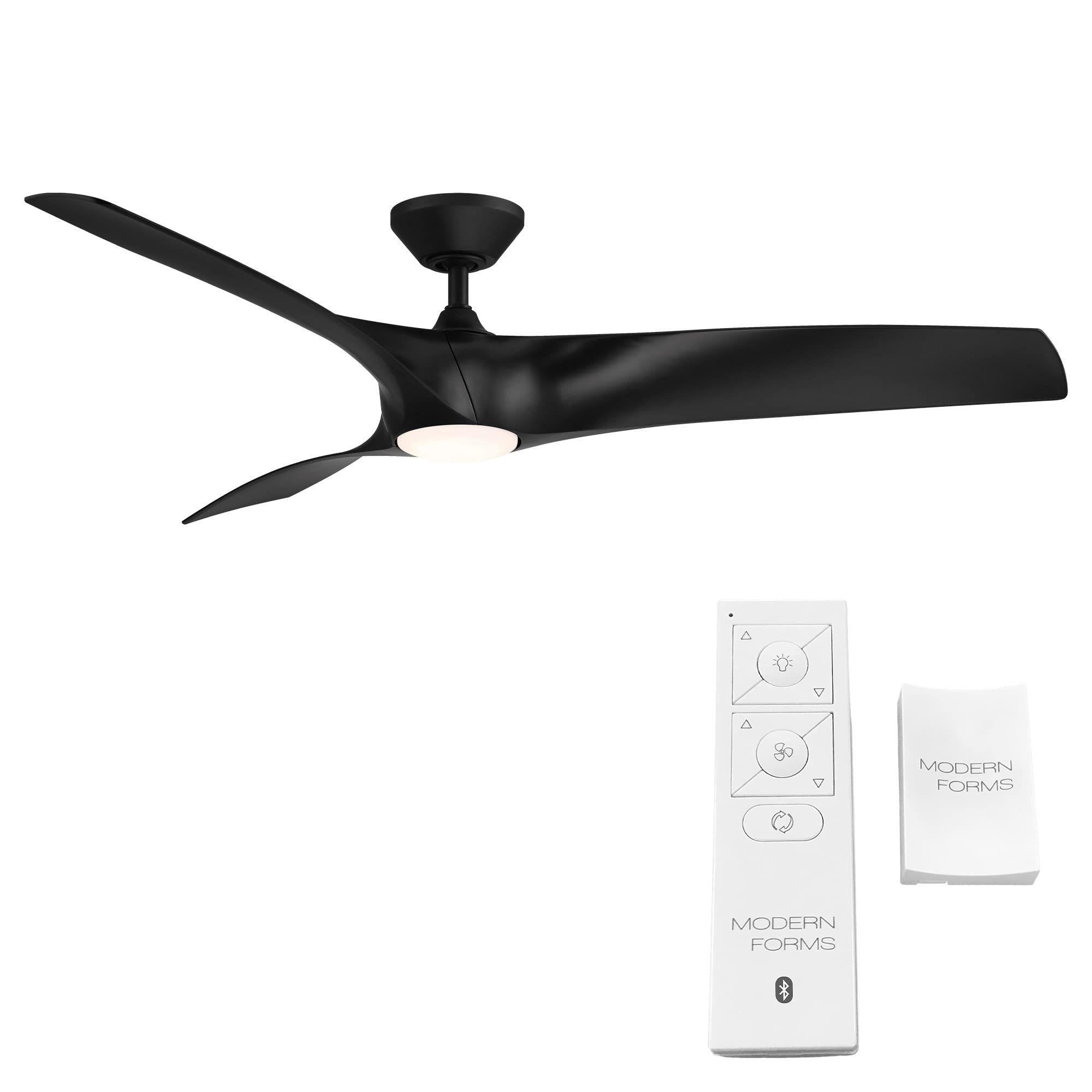 Zephyr 62-Inch Smart Ceiling Fan with LED Light Kit & Remote Control, Adjustable CCT 2700K-5000K, Matte Black, Works with Alexa & iOS/Android App for Living Room, Bedroom, or Patio