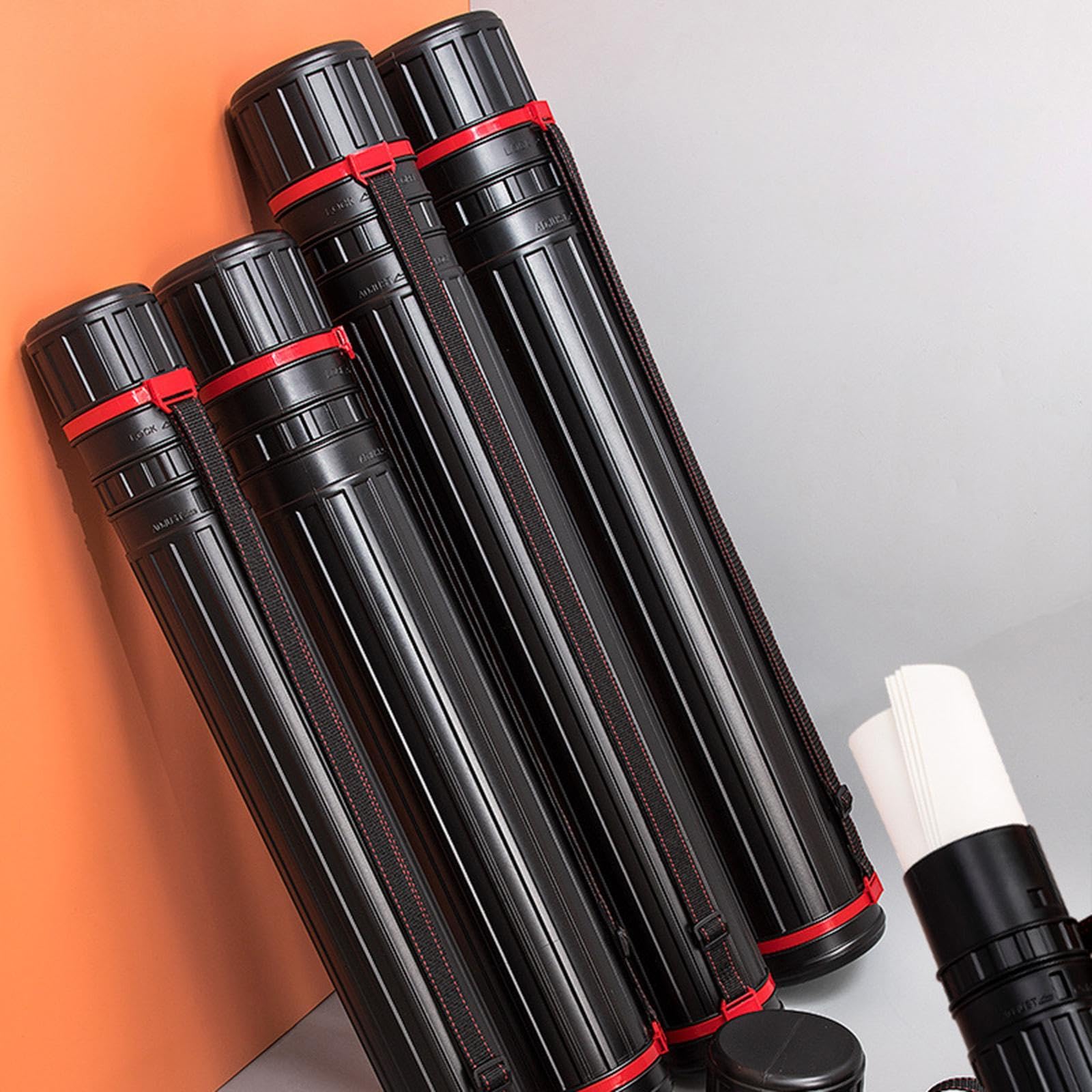 Expandable Drawing Storage Tube - Telescoping Poster & Document Holder for Artwork, Drafting, Paintings | Portable Art Supply Organizer for Artists, Architects & Students (Home, Office, Studio Use)