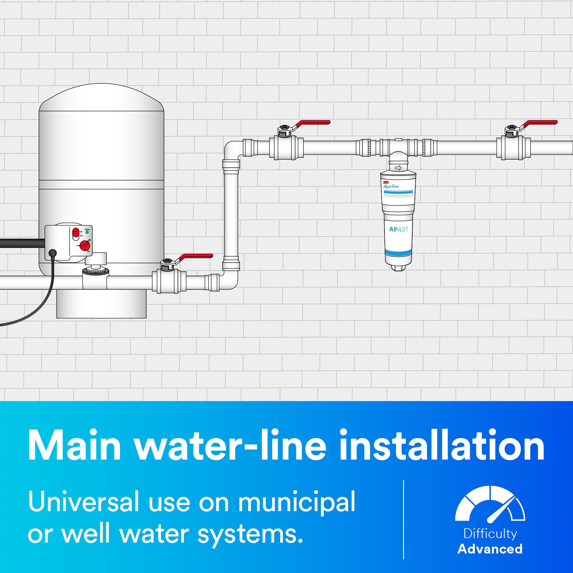3M SF18-S Scale Inhibition System - Prevents Lime-Scale Build-Up in Steam Tables & Rethermalizers | Commercial Kitchen Equipment Protection | Ideal for Restaurants, Cafeterias & Food Service Operations