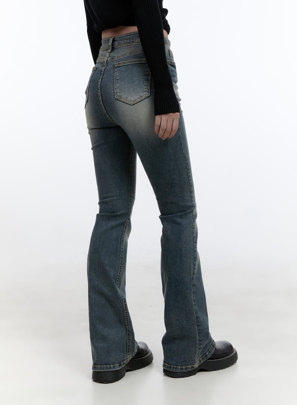 Fifi ClassicWash Bootcut Jeans for Women - High Waisted Stretch Denim Pants CS410 | Comfortable & Stylish for Casual Wear, Office & Night Out