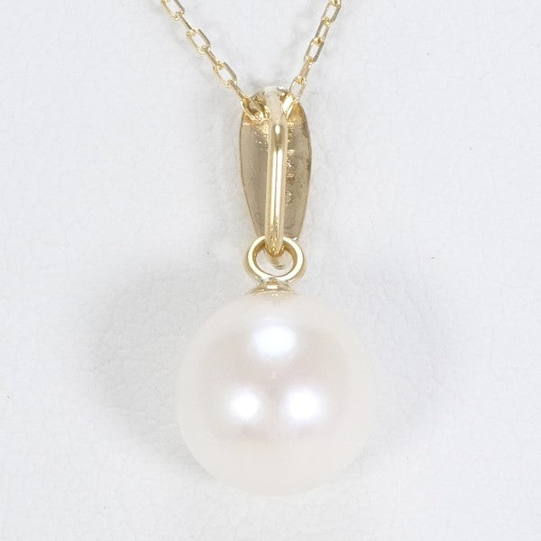 18K Yellow Gold Pearl Necklace for Women - Elegant Cultured Pearl Jewelry Gift for Brides, Anniversaries & Special Occasions