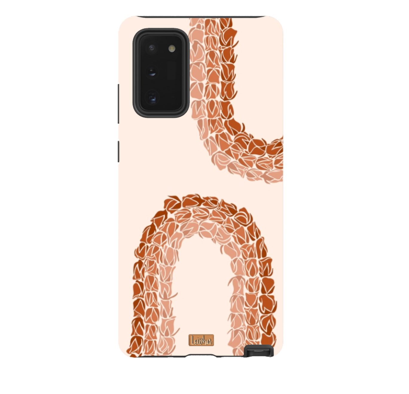 Samsung Galaxy Note 10 Case with Groovy Lokelani Lei Hawaiian Flower Design - Durable Protective Phone Cover for Work, Travel & Everyday Use