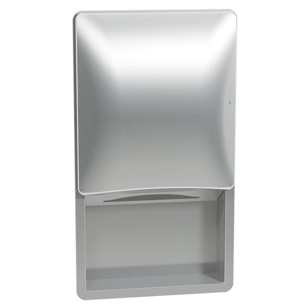Bradley 2A02-11 Diplomat Paper Towel Dispenser - Surface Mounted Satin Stainless Steel - Ideal for Restaurants, Offices & Commercial Kitchens
