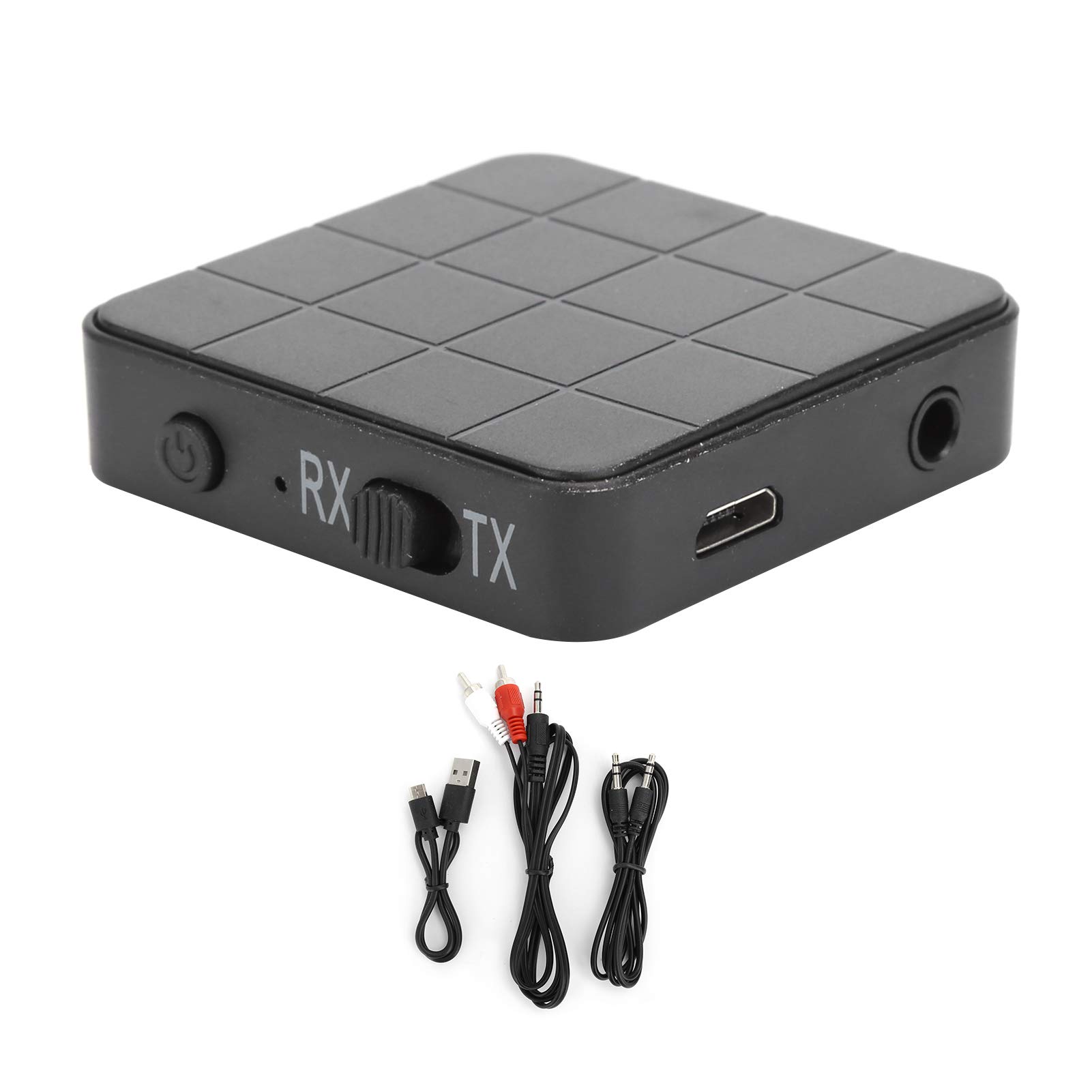 KN321 Bluetooth 5.0 Audio Transmitter & Receiver 2-in-1 Adapter for TV, PC, Laptop - Wireless Bluetooth Audio Converter for Headphones, Speakers, Smartphones, MP3/CD Players | Perfect for Home Theater, Gaming & Music Streaming