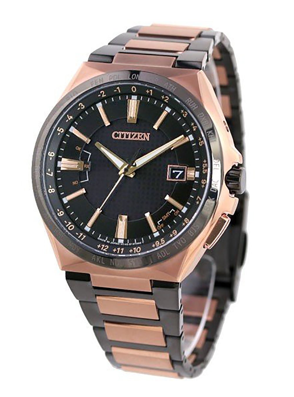 CITIZEN ATTESA ACT LINE CB0215-77E Men's Solar-Powered Watch - Japanese JDM Made - Stainless Steel, Water Resistant - Perfect for Business & Casual Wear
