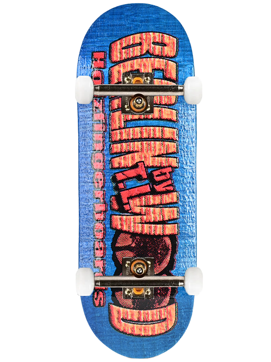 Berlinwood Fingerboard Complete - Professional Finger Skateboard for Tricks & Stunts | Old School BW Style | Perfect for Skateboarding Enthusiasts & Collectors