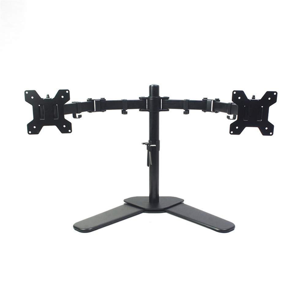 Adjustable TV Stand for 13-27 Inch LCD/LED TVs - 3-Arm Desktop Mount with 180° Swivel & Pull-Out Feature - Perfect for Home, Office, and Dorm Room Setup (Color: A)