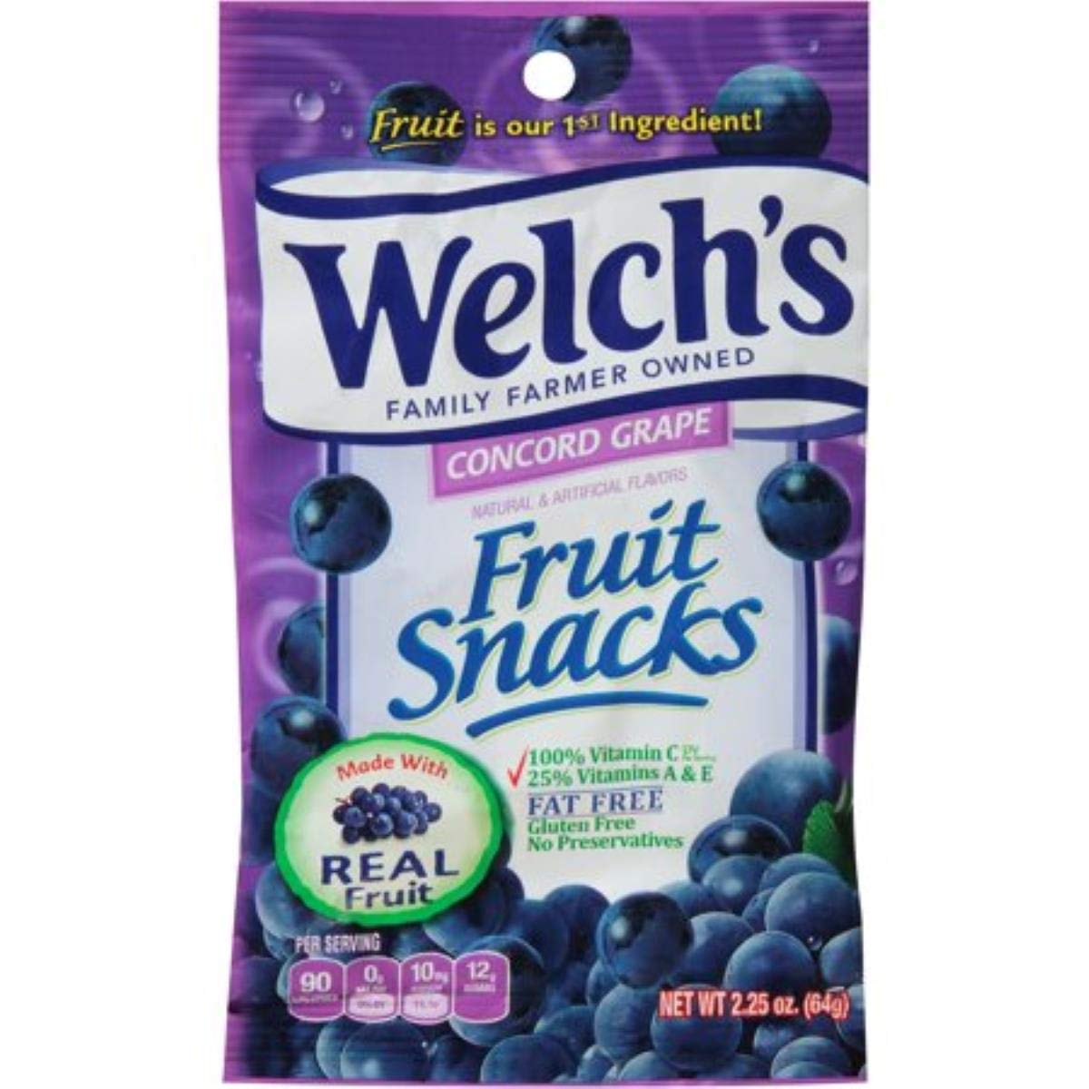 Welch's Island Fruit Snacks, 2.25 Oz Pack - Healthy Gluten-Free Snacks for Kids & Adults - Perfect for Lunch Boxes, Road Trips & On-the-Go Snacking