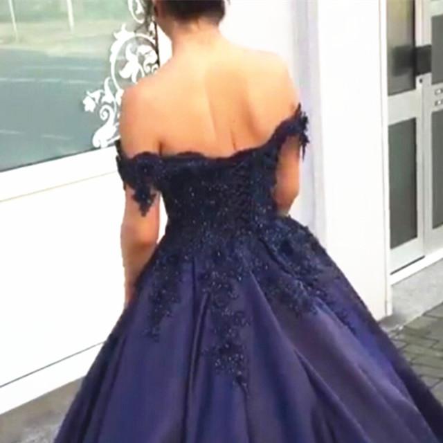 Elegant A-Line V-Neck Off-Shoulder Lace Flower Beaded Prom Short Dress for Homecoming Party, Sweet 16, Quinceañera & Formal Events