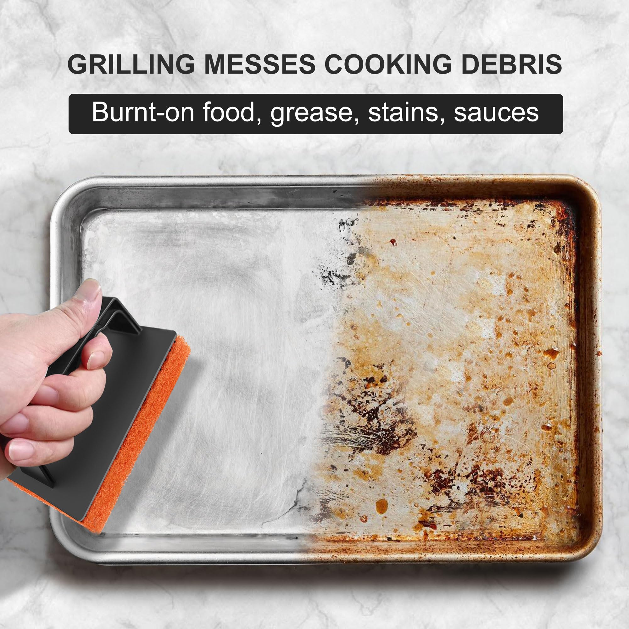 Blackstone Griddle Cleaning Kit - 16-Piece Grill Tools for Hot/Cold Surfaces | Perfect for Outdoor Cooking & BBQ Maintenance