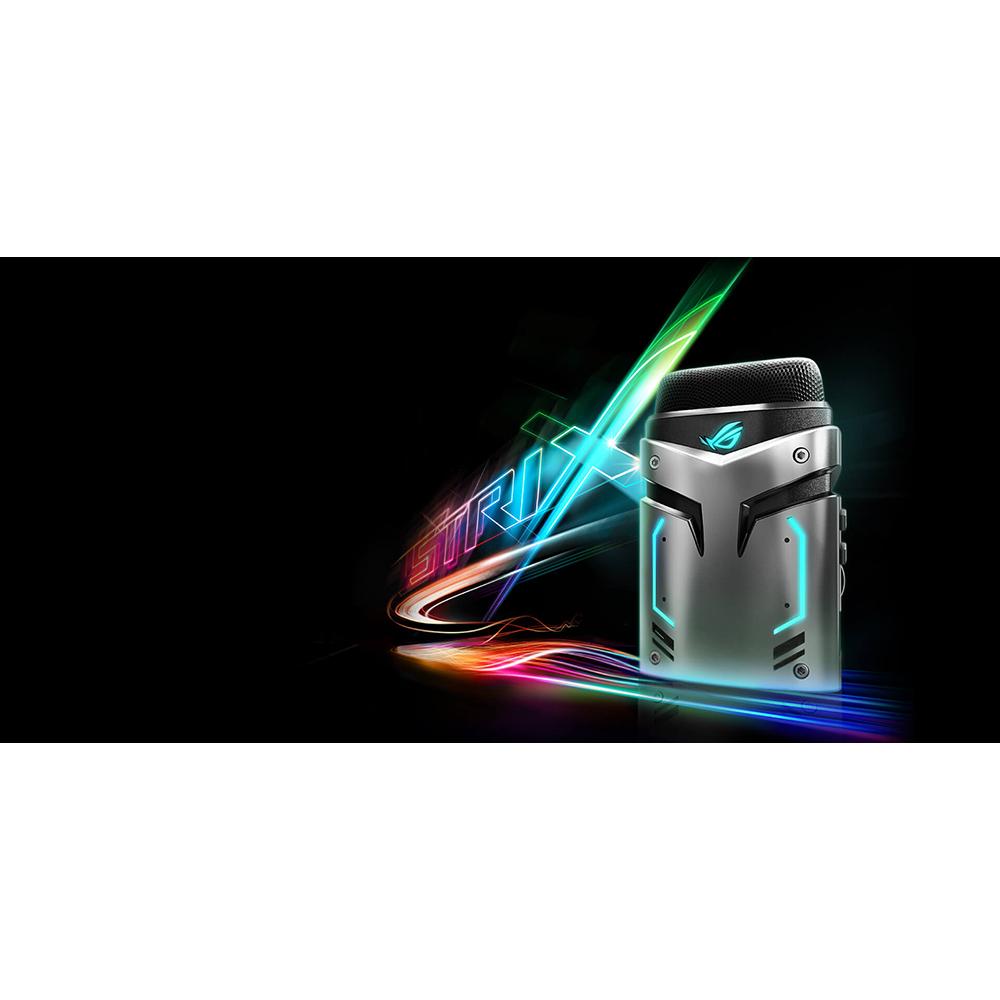 ASUS VGA NVIDIA Condenser Microphone with Cardioid/Stereo Pattern & AURA Sync RGB Lighting - Perfect for Streaming, Gaming, Podcasting & Voice Recording