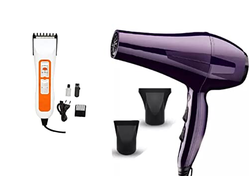 Professional Beard Trimmer Kit with Hair Dryer - 701 Series for Men's Grooming - Perfect for Home, Travel & Salon Use