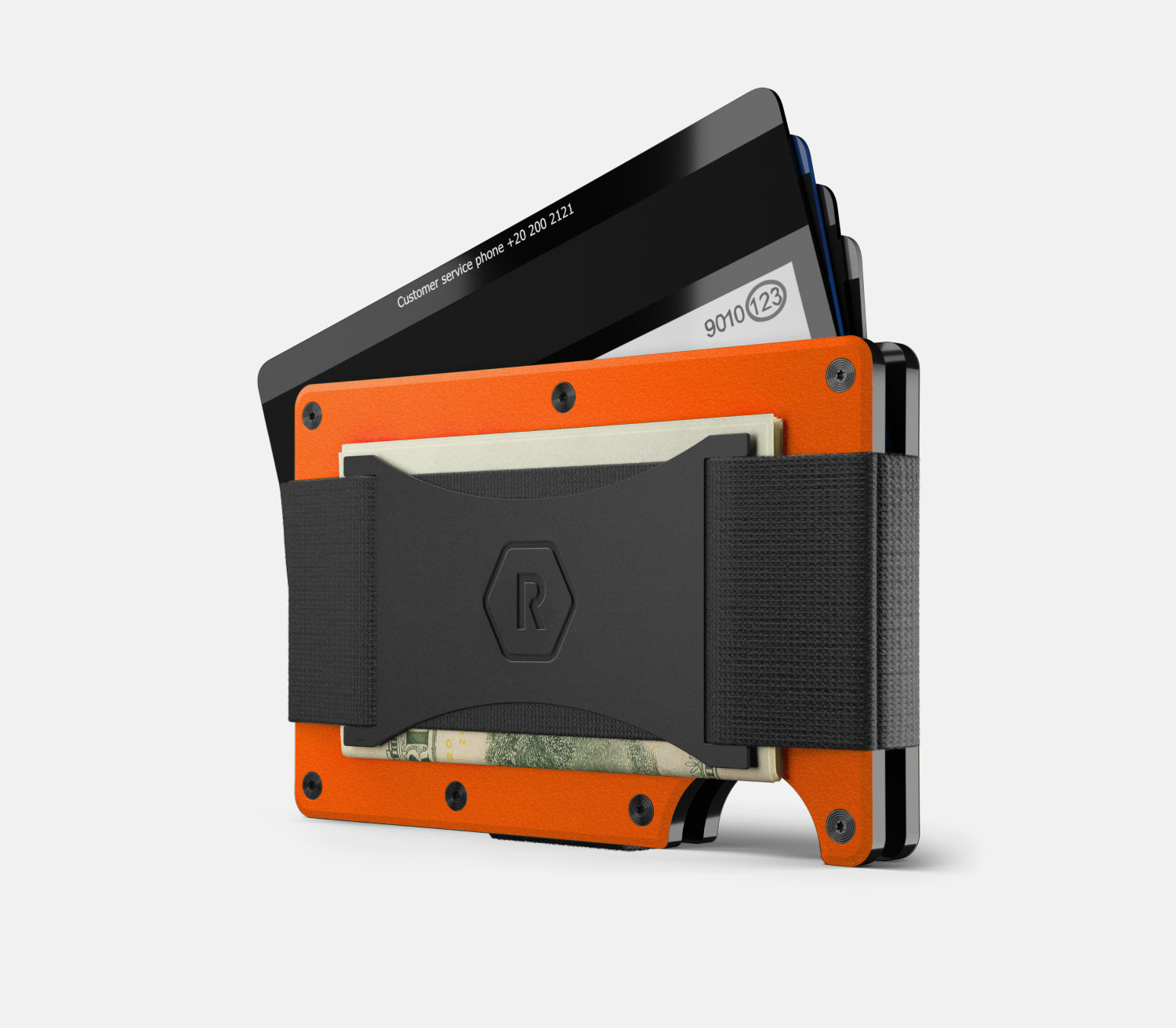 Ridge Wallet for MagSafe - Slim RFID Blocking Minimalist Wallet (Basecamp Orange) | Perfect for Everyday Carry, Travel & Outdoor Adventures