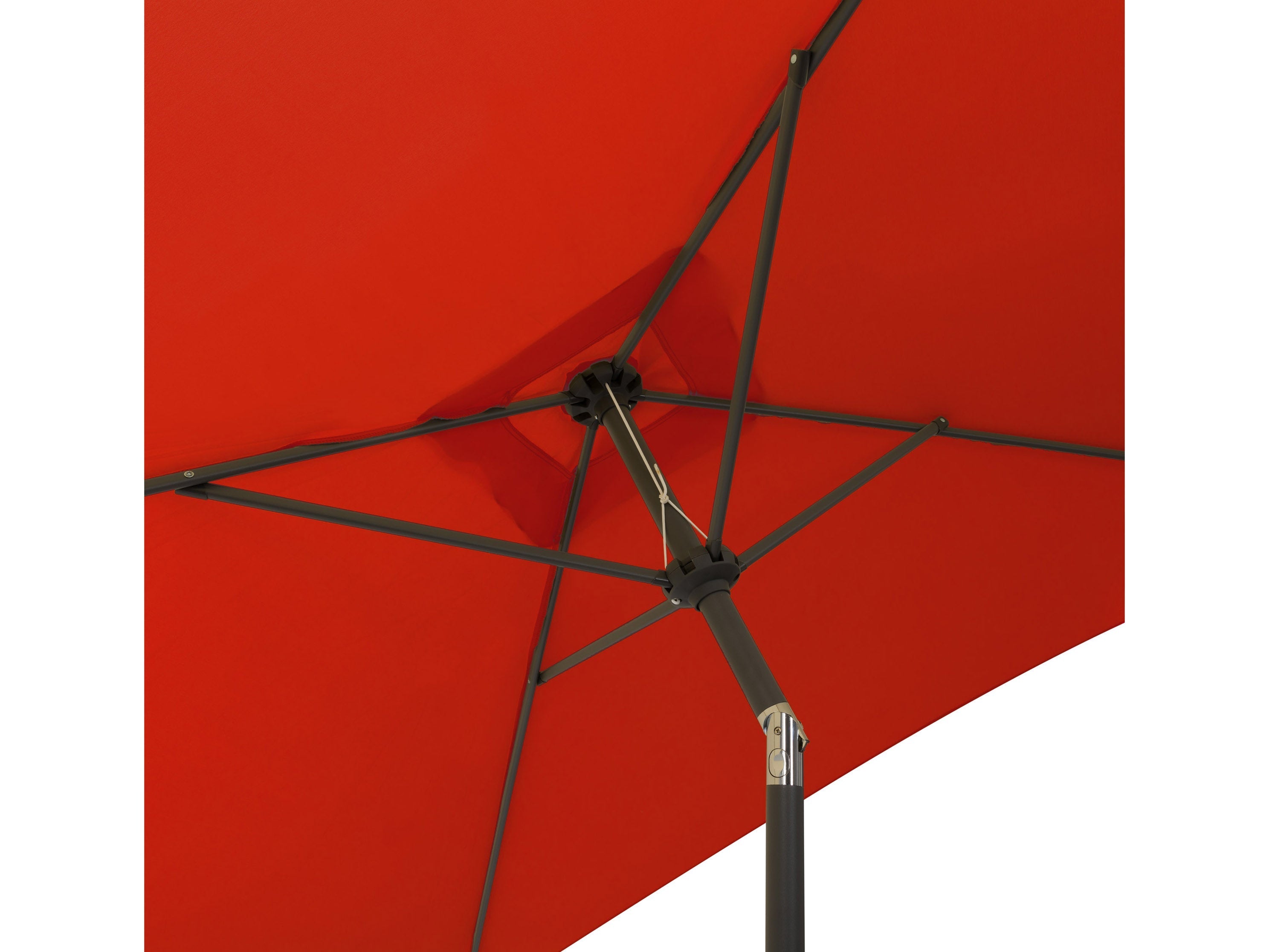 9ft Square Crimson Red Patio Umbrella - Outdoor Sun Shade for Pool, Garden, and Backyard Relaxation