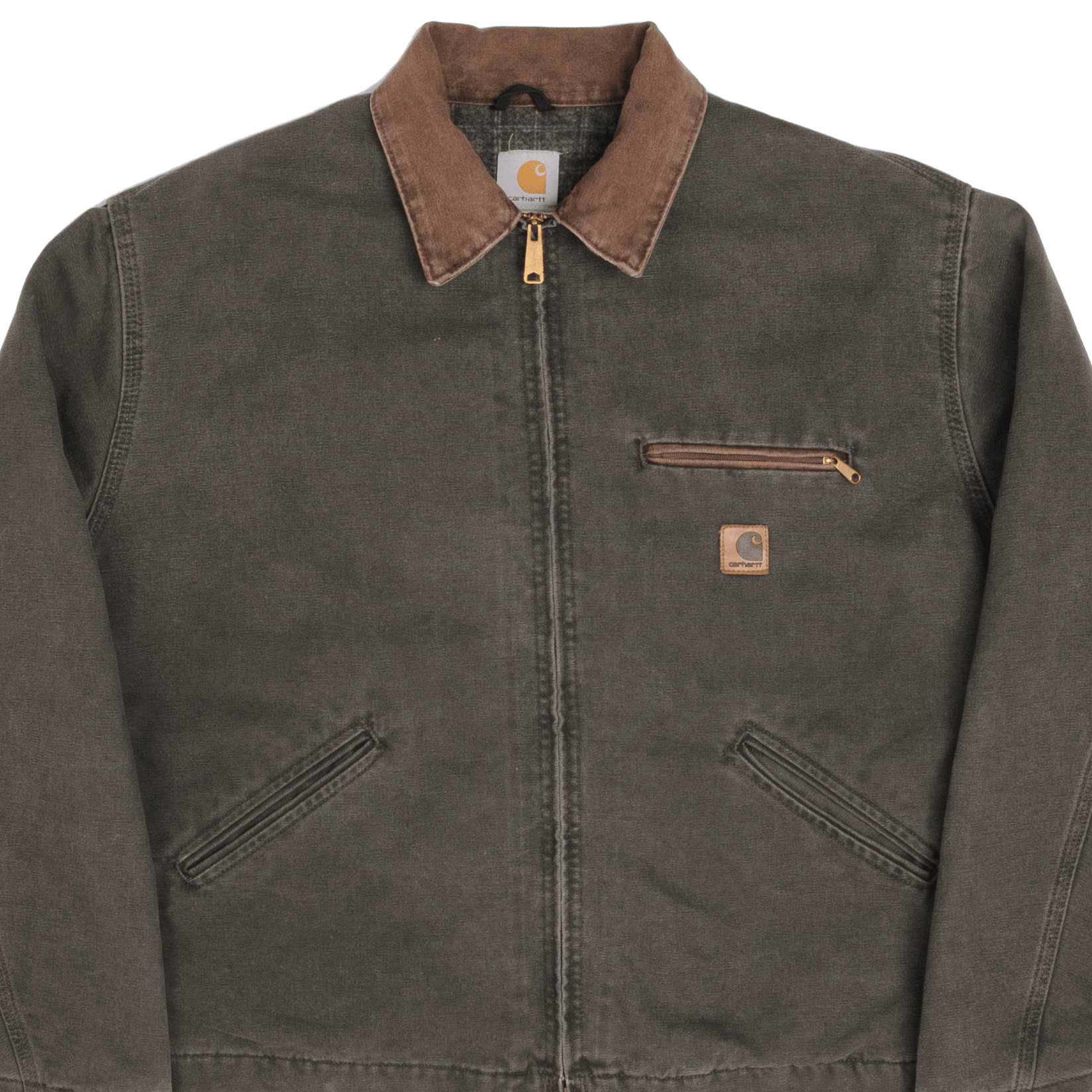 Vintage Carhartt Detroit Style Worker Jacket J97MOS XL - 1990s Made in USA - Durable Workwear for Construction, Farming & Outdoor Activities