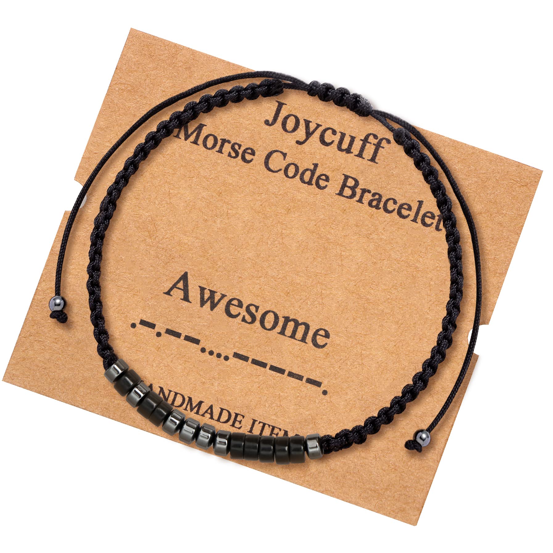 Inspirational Morse Code Bracelet for Men & Women - Adjustable Wrap Bracelet with Meaningful Message - Perfect Gift for Mom, Dad, Daughter, Aunt, Grandmother - Birthday, Christmas, Mother's Day, Father's Day, Graduation Gift - Ideal for Everyday Wear, Special Occasions & Memorial Keepsakes
