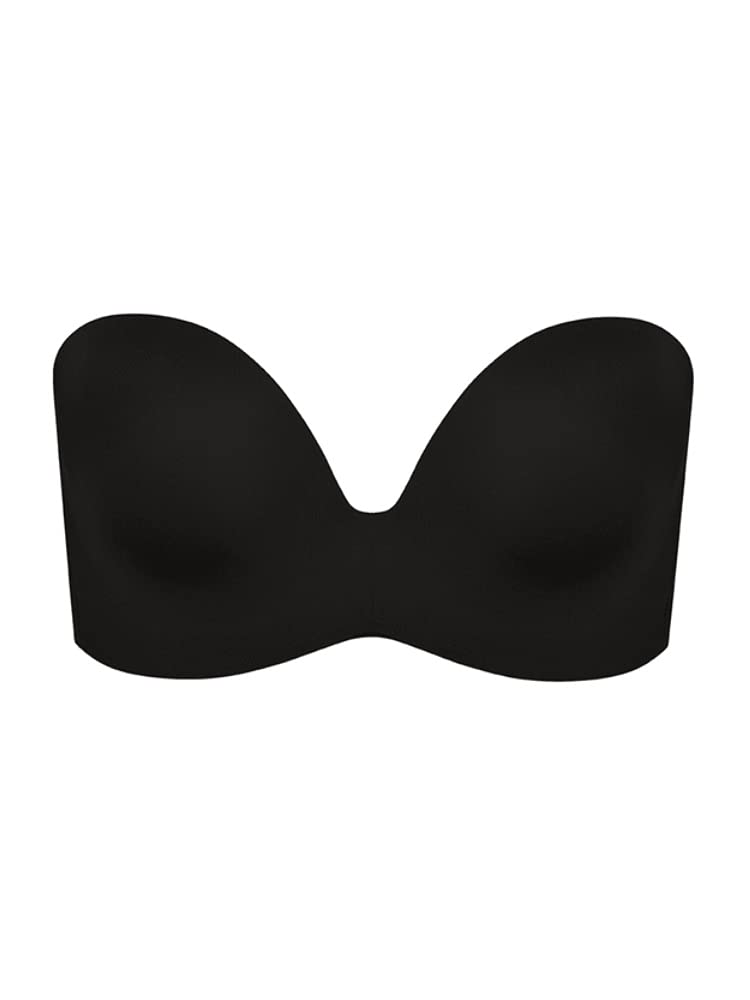 Wonderbra Ultimate Strapless Moulded Cup Bra W032D - Black or Nude | Seamless Invisible Support for Evening Wear, Wedding Dresses & Formal Outfits