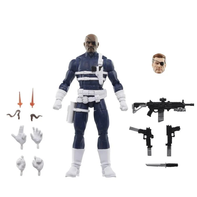 Captain America Marvel Legends S.H.I.E.L.D. Three-Pack Action Figure Set | Collectible Avengers Toys for Display & Play | Perfect for Marvel Fans & Collectors