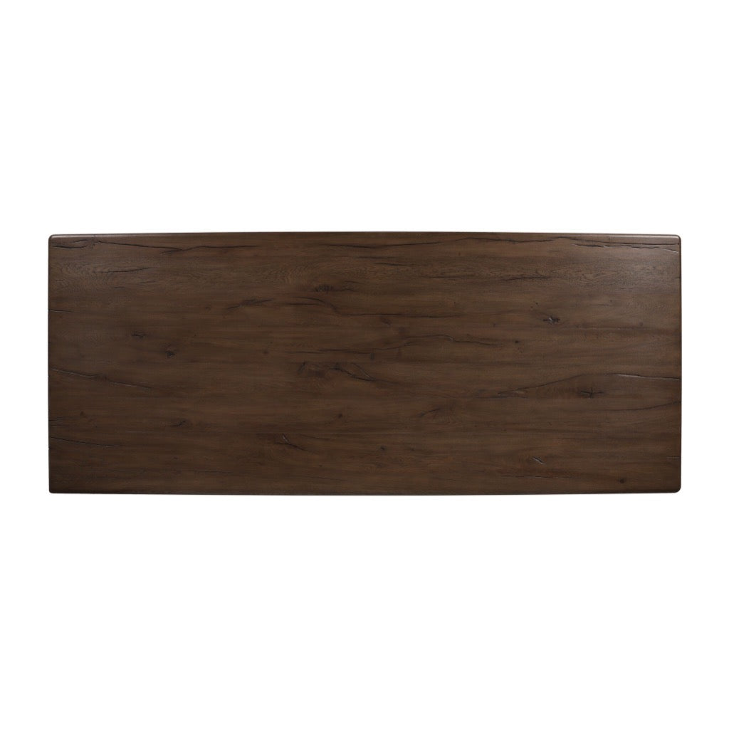 Grey Reclaimed French Oak Castro Dining Table 118