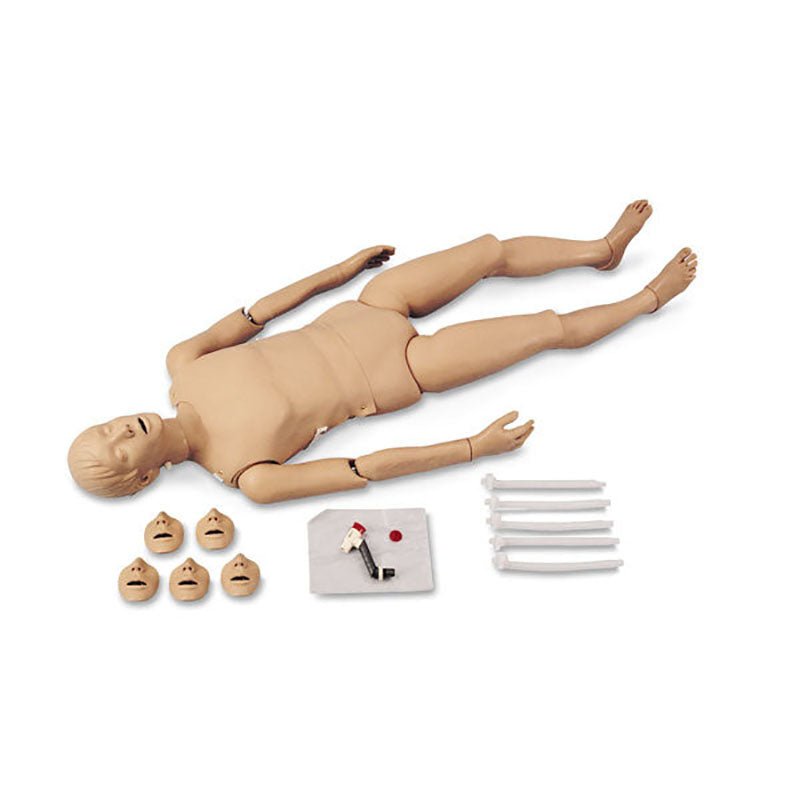 Full Body Trauma CPR Training Manikin with Realistic Anatomy - Lightweight & Durable for First Aid, Emergency Response, and Medical Training Scenarios