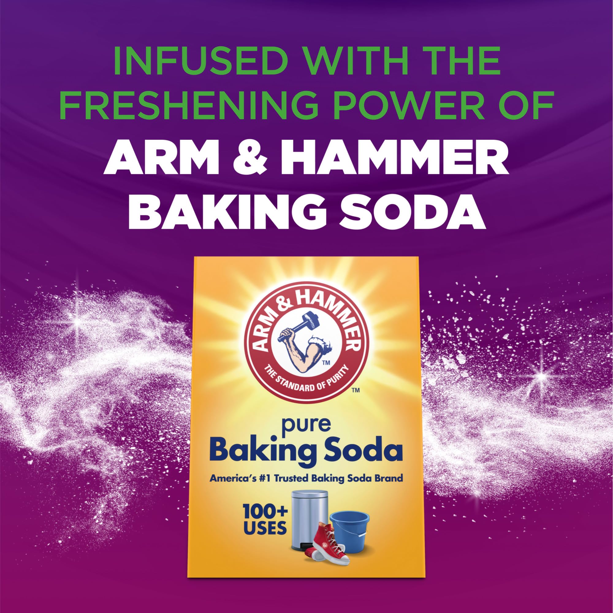 ARM & HAMMER Odor Blasters In-Wash Scent Booster, Fresh Botanical - 24 Oz | Laundry Detergent Enhancer for Long-Lasting Fragrance | Perfect for Gym Clothes, Workout Gear & Musty Fabrics