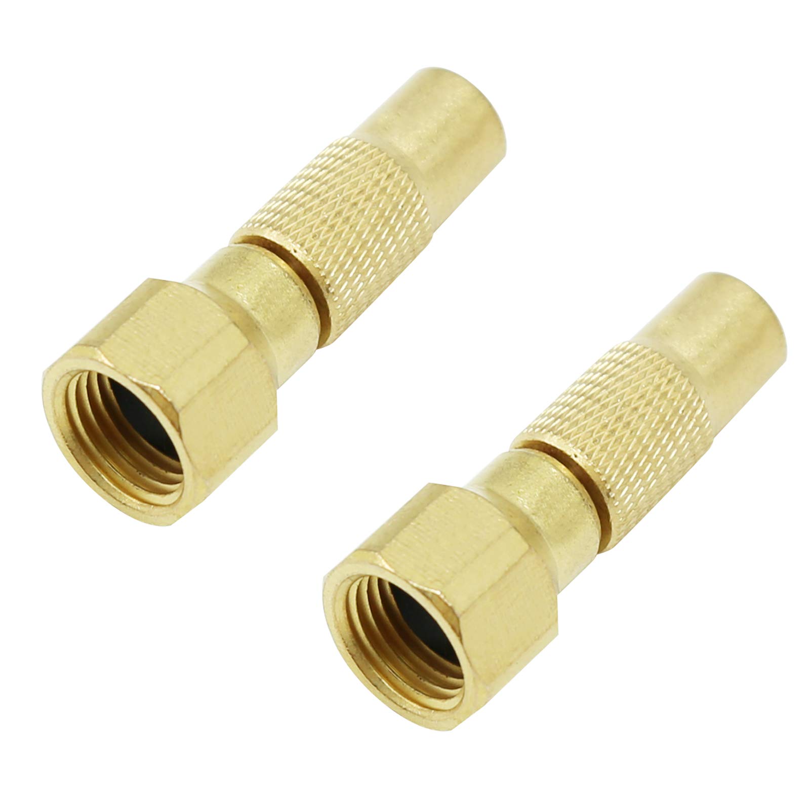 Heavy Duty Twist-On Air Chuck 2-Pack - Compatible with Tire Inflators, Air Compressors & Pressure Gauges - Perfect for Car, Truck, Bike & RV Tire Inflation