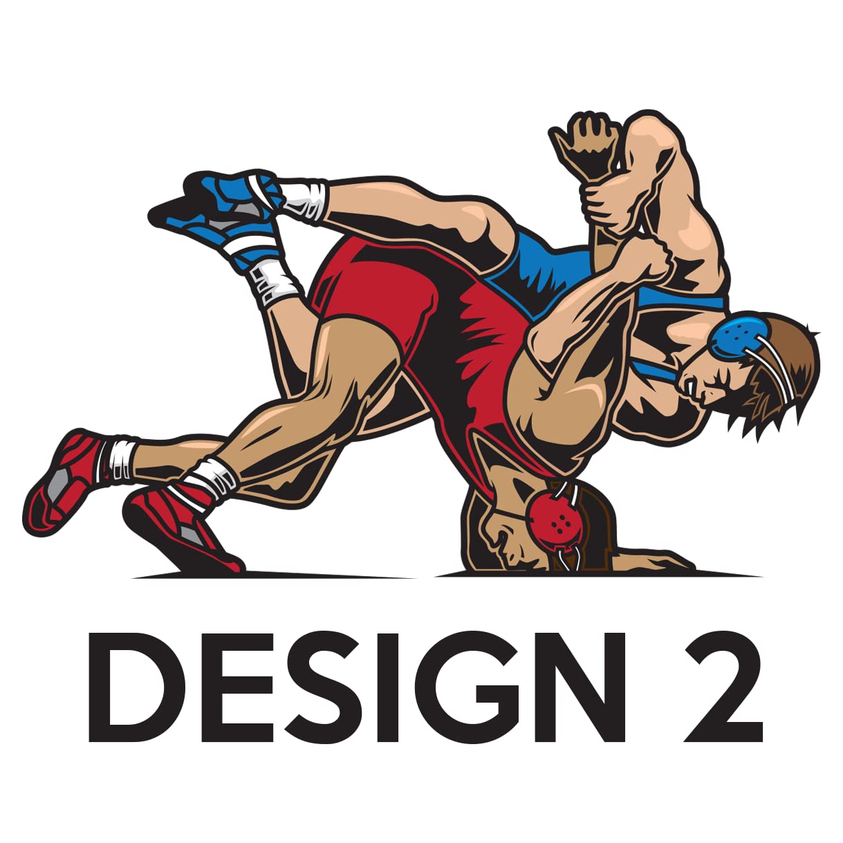 Alterd Industries Wrestling Duffel Bag - Personalized Gym Bag for Wrestlers | Boys & Girls Wrestling Gear with Water Bottle Pocket | Durable Sports Backpack for Training & Competitions (Red/Black, Male Wrestler Design) - Perfect for Gym Sessions, Tournaments & Team Travel