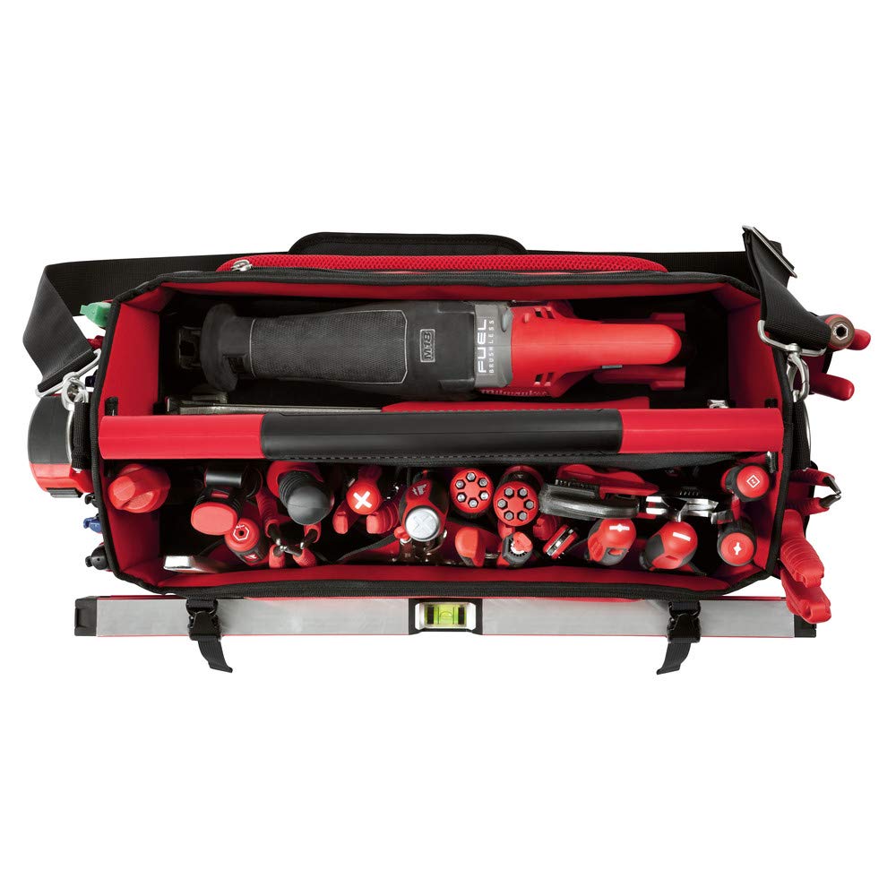 Milwaukee 48-22-8320 Packout 20-Inch Heavy Duty Storage Tote with Reinforced Handles - Waterproof Tool Organizer for Construction, Job Site & Garage Organization